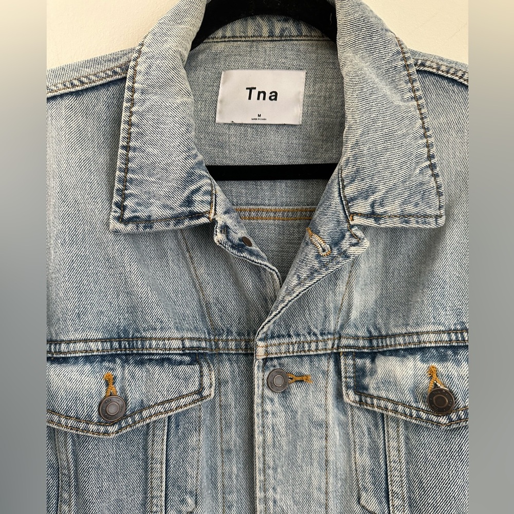 Aritzia TNA Oversized Denim Jacket - Picture 3 of 7